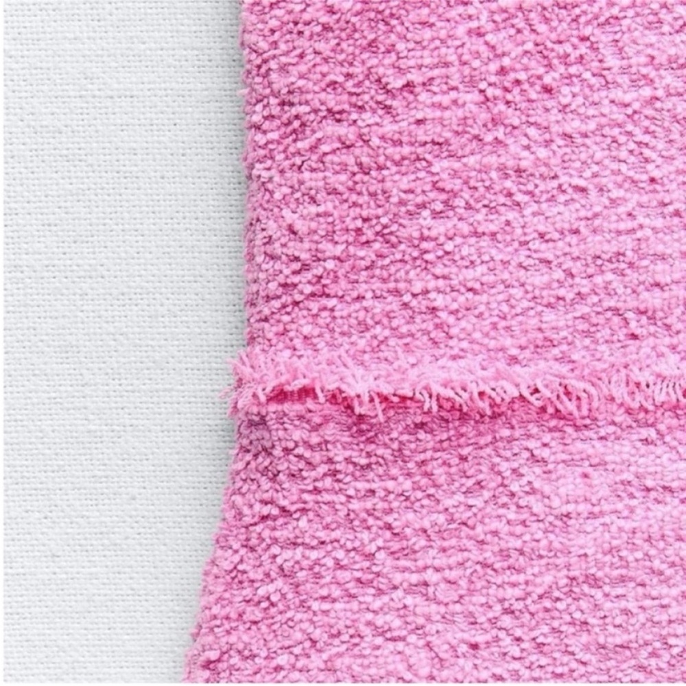 Zara, Pink, TEXTURED JACQUARD DRESS, Large - Picture 9 of 16